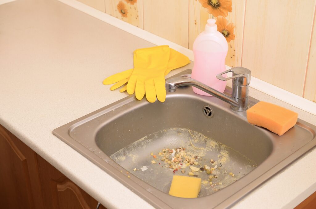 Verstopfter Abfluss Splmittel